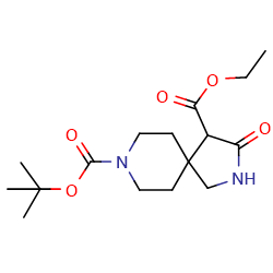 8-tert-butyl4-ethyl3-oxo-2,8-diazaspiro[4,5]decane-4,8-dicarboxylate图片