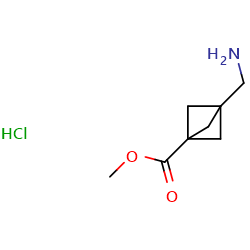 methyl3-(aminomethyl)bicyclo[1,1,1]pentane-1-carboxylatehydrochloride图片