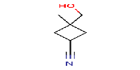 3-(hydroxymethyl)-3-methylcyclobutane-1-carbonitrile图片