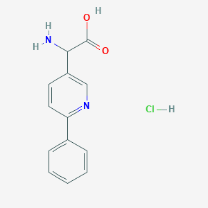 2-氨基-2-(6-苯基-3-吡啶基)乙酸盐酸盐图片