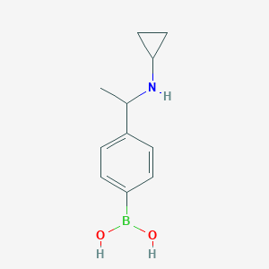 (4-(1-(Cyclopropylamino)ethyl)phenyl)boronic acid图片