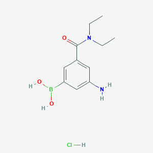 (3-Amino-5-(diethylcarbamoyl)phenyl)boronic acidhydrochloride图片