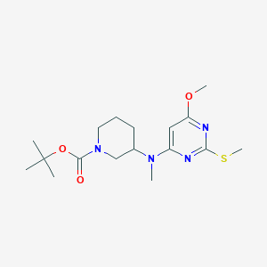 3-[(6-Methoxy-2-methylsulfanyl-pyrimidin-4-yl)-methyl-amino]-piperidine-1-carboxylic acid tert-butyl ester图片