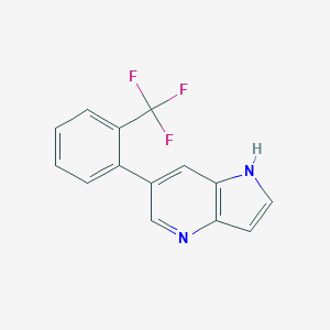 6-(2-(Trifluoromethyl)phenyl)-1H-pyrrolo[3,2-b]pyridine图片