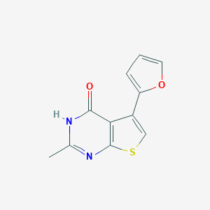 5-(2-Furyl)-2-methylthieno[2,3-d]pyrimidin-4(3H)-one图片