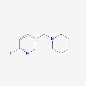 2-Fluoro-5-[(piperidin-1-yl)methyl]pyridine图片