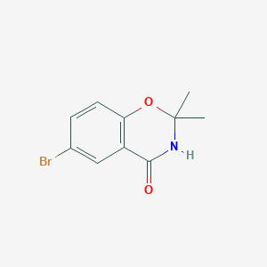 6-bromo-2,2-dimethyl-3,4-dihydro-2H-1,3-benzoxazin-4-one图片