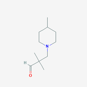 2,2-Dimethyl-3-(4-methyl-piperidin-1-yl)-propionaldehyde图片