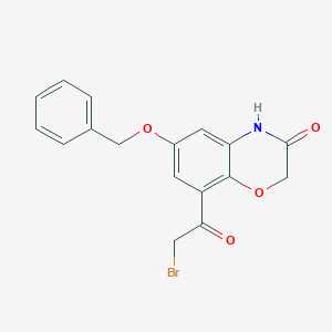 8-(Bromoacetyl)-6-(phenylmethoxy)-2H-1,4-benzoxazin-3(4H)-one图片