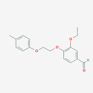 3-Ethoxy-4-[2-(4-methylphenoxy)ethoxy]benzaldehyde图片