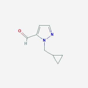 1-(Cyclopropylmethyl)-1H-pyrazole-5-carbaldehyde图片