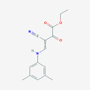 ethyl 3-cyano-4-(3,5-dimethylanilino)-2-oxo-3-butenoate图片