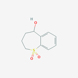 5-Hydroxy-2,3,4,5-tetrahydro-1-benzothiepine-1,1-dione图片
