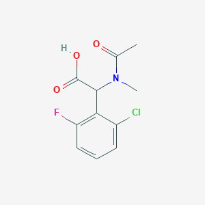 2-(2-chloro-6-fluorophenyl)-2-(N-methylacetamido)acetic acid图片