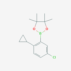 3-CHLORO-6-CYCLOPROPYLPHENYLBORONIC ACID PINACOL ESTER图片