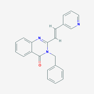 3-(Phenylmethyl)-2-[(1E)-2-(3-pyridinyl)ethenyl]-4(3H)-quinazolinone图片