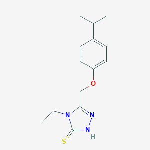 4-Ethyl-5-[(4-isopropylphenoxy)methyl]-4H-1,2,4-triazole-3-thiol图片