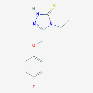 4-Ethyl-5-[(4-fluorophenoxy)methyl]-4H-1,2,4-triazole-3-thiol图片