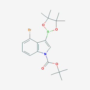 1-BOC-4-bromoindole-3-boronic acid,pinacol ester图片