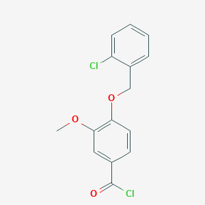 4-[(2-chlorobenzyl)oxy]-3-methoxybenzoyl chloride图片