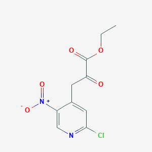 3-(2-Chloro-5-nitro-pyridin-4-yl)-2-oxo-propionic Acid ethyl ester图片