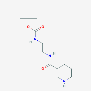 tert-Butyl N-[2-(Piperidin-3-ylformamido)ethyl]carbamate图片