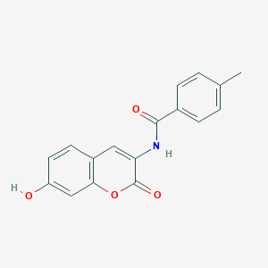 N-(7-hydroxy-2-oxo-2H-chromen-3-yl)-4-methylbenzenecarboxamide图片