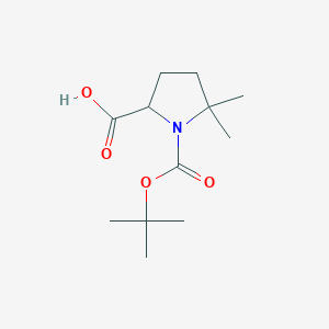 1-(Tert-butoxycarbonyl)-5,5-dimethylpyrrolidine-2-carboxylic acid图片