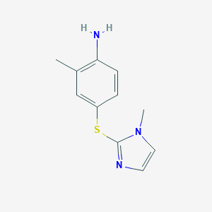 2-Methyl-4-[(1-methyl-1H-imidazol-2-yl)sulfanyl]aniline图片