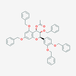 (2R,3R,4S)-2-[3,4-Bis(phenylmethoxy)phenyl]-3,4-dihydro-3,5,7-tris(phenylmethoxy)-2H-1-benzopyran-4-ol 4-Acetate图片