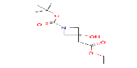 tert-butyl3-(2-ethoxy-2-oxoethyl)-3-hydroxyazetidine-1-carboxylate图片