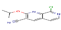 8-chloro-2-isopropoxy-1,7-naphthyridine-3-carbonitrile图片