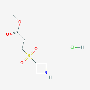 methyl3-(azetidine-3-sulfonyl)propanoatehydrochloride图片