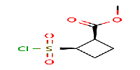 methyl(1R,2R)-2-(chlorosulfonyl)cyclobutane-1-carboxylate图片
