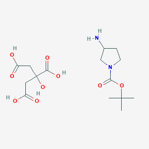 3-氨基吡咯烷-1-羧酸2-羟基丙烷-1,2,3-三羧酸叔丁酯图片