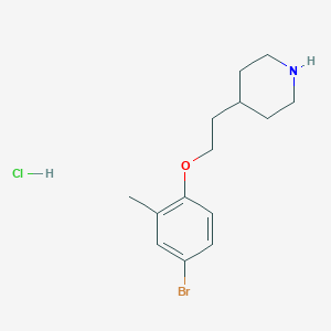 4-[2-(4-Bromo-2-methylphenoxy)ethyl]piperidinehydrochloride图片