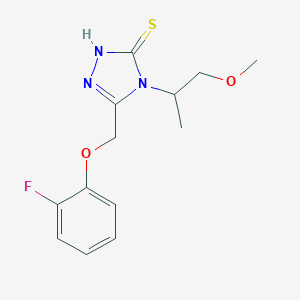 5-(2-Fluorophenoxymethyl)-4-(1-Methoxypropan-2-Yl)-4h-1,2,4-Triazole-3-Thiol图片