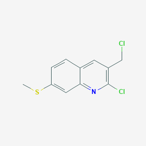 2-Chloro-3-(chloromethyl)-7-(methylsulfanyl)quinoline图片