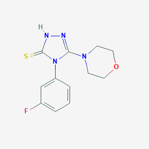 4-(3-Fluorophenyl)-5-(morpholin-4-yl)-4H-1,2,4-triazole-3-thiol图片