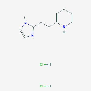 2-[2-(1-methyl-1H-imidazol-2-yl)ethyl]piperidine dihydrochloride图片