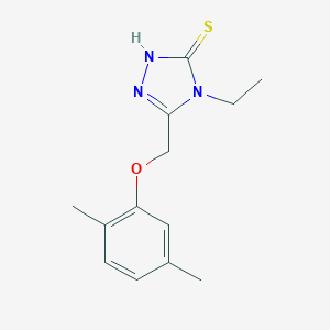 5-[(2,5-Dimethylphenoxy)methyl]-4-ethyl-4H-1,2,4-triazole-3-thiol图片