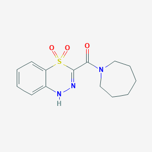 3-(azepan-1-ylcarbonyl)-1H-4,1,2-benzothiadiazine 4,4-dioxide图片