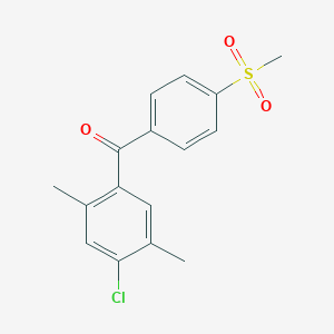 (4-Chloro-2,5-dimethyl-phenyl)-(4-methylsulfonylphenyl)methanone图片