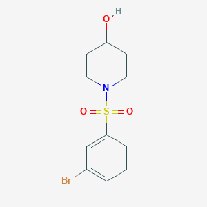1-((3-Bromophenyl)sulfonyl)piperidin-4-ol图片