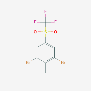 1,3-Dibromo-2-methyl-5-((trifluoromethyl)sulfonyl)benzene图片
