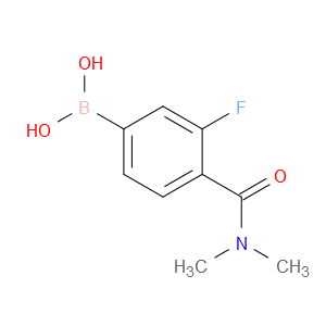 4-(二甲基氨基甲酰)-3-氟苯基硼酸图片