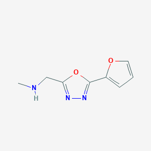 {[5-(furan-2-yl)-1,3,4-oxadiazol-2-yl]methyl}(methyl)amine图片