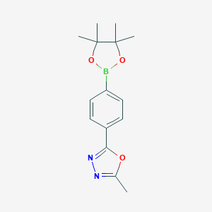 2-Methyl-5-[4-(4,4,5,5-tetramethyl-1,3,2-dioxa-borolan-2-yl)phenyl]-1,3,4-oxadiazoleͼƬ