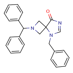 2-benzhydryl-5-benzyl-2,5,7-triazaspiro[3,4]oct-6-en-8-one图片