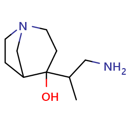 4-(1-aminopropan-2-yl)-1-azabicyclo[3,2,1]octan-4-ol图片